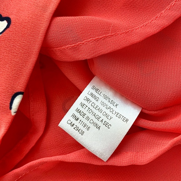 Anthropologie Yumi Kim Silk Heart Print Mini Dress - Picture 10 of 16